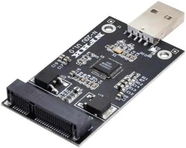 Main image of U2-008 Mini PCI-E mSATA to USB 2.0 External SSD PCBA Conveter Adapter Pen Driver Card without Case