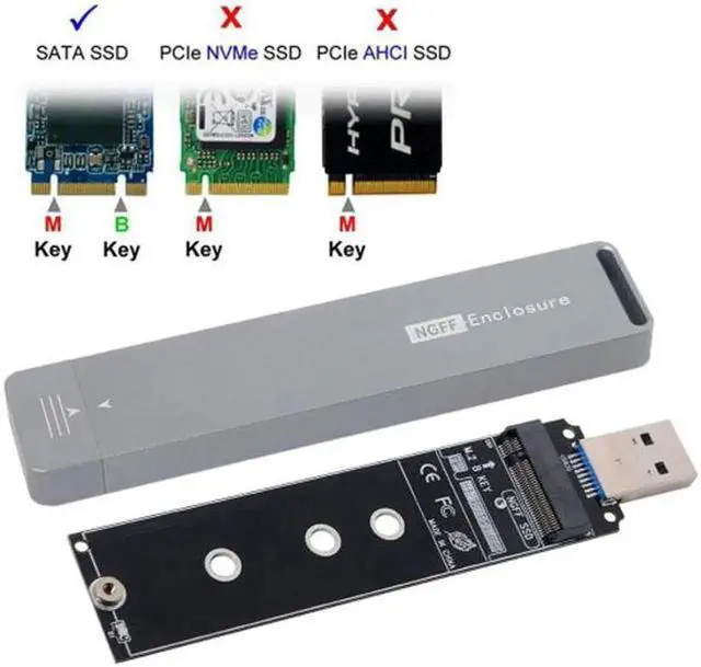 Alt view image 2 of 7 - U3-037 B/M-key NGFF M2 SSD to USB 3.0 External PCBA Conveter Adapter Card Flash Disk Type