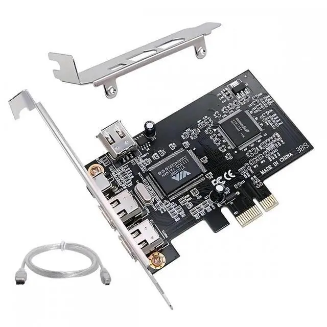 Alt view image 2 of 7 - PCI-E 1X 4X 16X to Firewire 400 Capture Card IEEE 1394a PCI Express 4 Ports Card 6Pin and 4Pin IEEE-1394 400Mbps Adapter for Windows Mac Os Linux