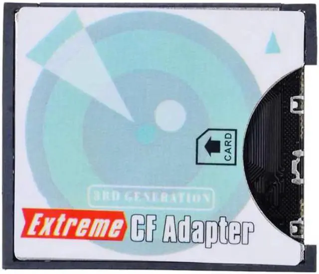 Alt view image 3 of 7 - EP-025 Camera SD SDHC SDXC to High-Speed Extreme Compact Flash CF Type I Memory Card Adapter