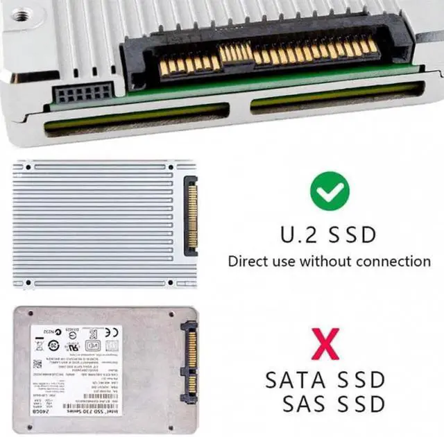 Alt view image 4 of 7 - SF-027 U.2 U2 SFF-8639 NVME PCIe 4.0 SSD Adapter Male to Female Extension 68pin PCI Express PCBA