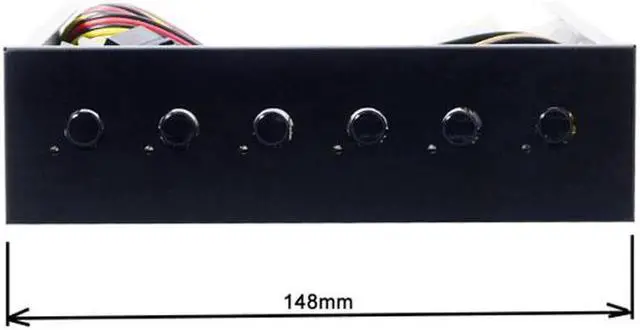 Alt view image 3 of 7 - PW-020 6 Hard Disk Control System Intelligent Control Management System HDD SSD Power Switch with 5.25 CD-ROM Bay