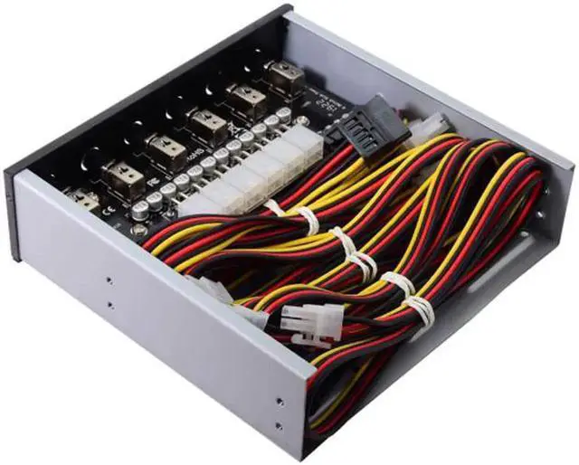 Alt view image 6 of 7 - PW-020 6 Hard Disk Control System Intelligent Control Management System HDD SSD Power Switch with 5.25 CD-ROM Bay