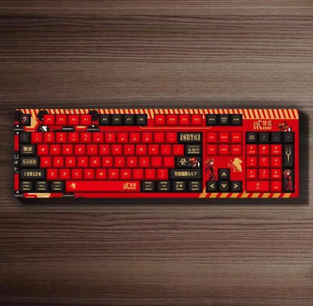 Main image of Anime 2D personalized customization Dly hot-pulled shaft PBT thermal transfer keycaps gamingmechanical keyboard Tomorrow Smile White Base Mechanical Keyboard