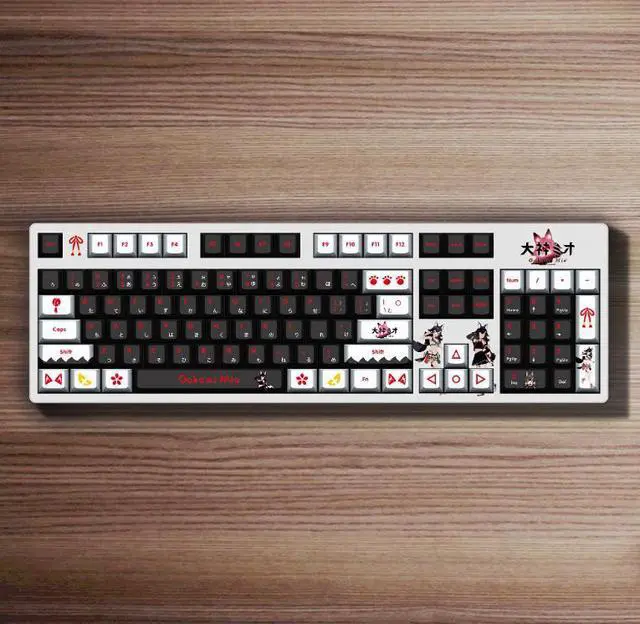 Main image of Anime 2D personalized customization Dly hot-pulled shaft PBT thermal transfer keycaps gamingmechanical keyboard Master Moi White Bottom Mechanical Keyboard