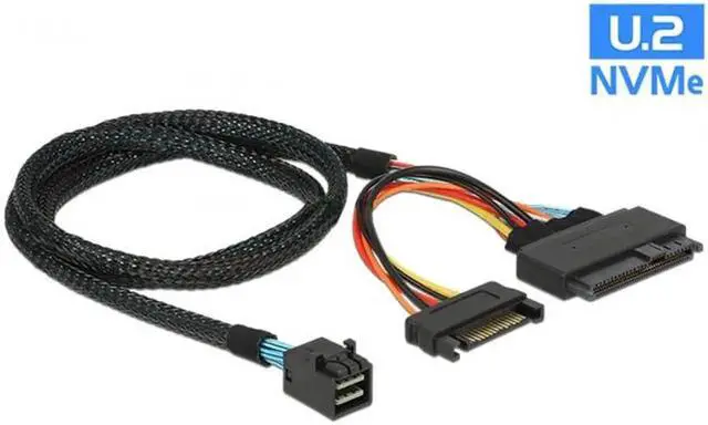 Alt view image 7 of 7 - M.2 SFF-8643 Card Adapter and U.2 U2 SFF-8639 NVME PCIe SSD Cable PCI-E 3.0 4.0 for Mainboard SSD