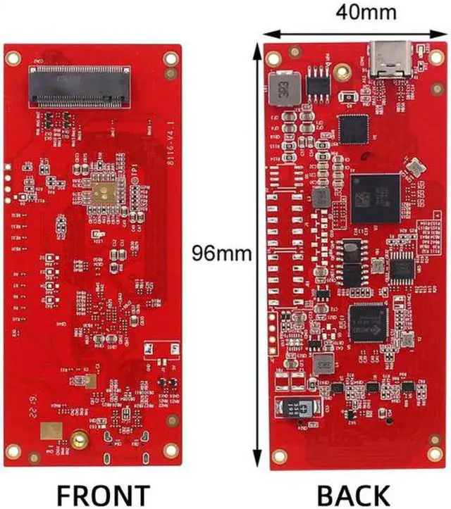 Alt view image 3 of 7 - UC-116 Type-C USB4 40Gbps to PCI-E SSD Nvme NGFF M-key Convert Card Cable USB-C 10Gbps JHL7440 JMS583