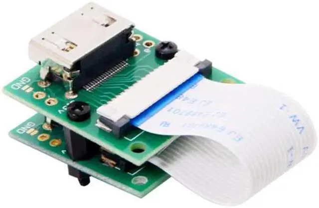 Alt view image 4 of 5 - Raspberry PI Camera Module to HDMI Type A Male HDTV FPC Flat Cable 5cm fit for PES001