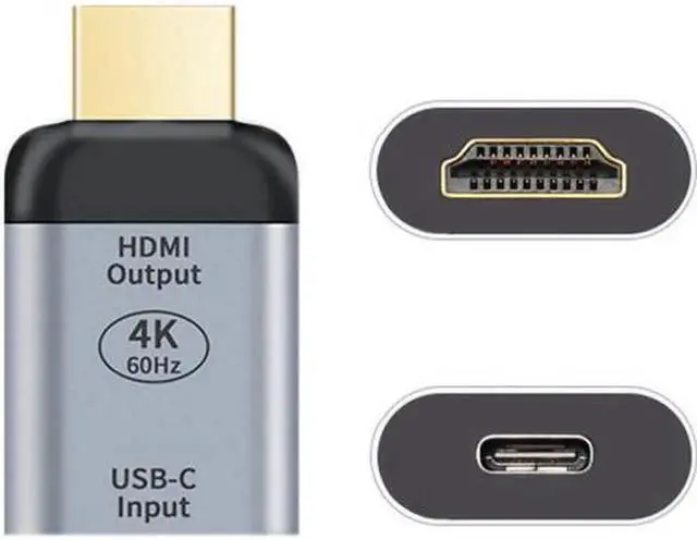 Alt view image 7 of 7 - USB-C Type C Female Source to HDMI Sink HDTV Adapter 4K 60hz 1080p for Tablet & Phone & Laptop