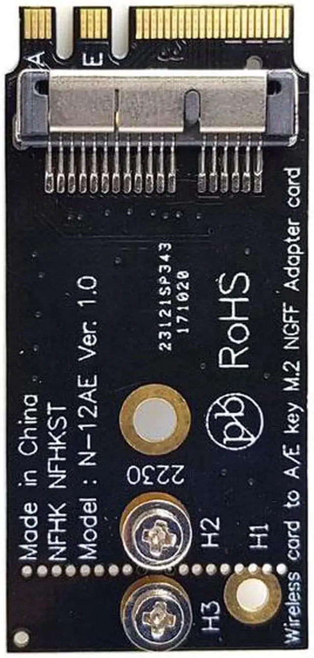 Alt view image 2 of 7 - BCM94360CS2 BCM943224PCIEBT2 Wireless Card to NGFF M.2 Key A/E Adapter for Macbook OS