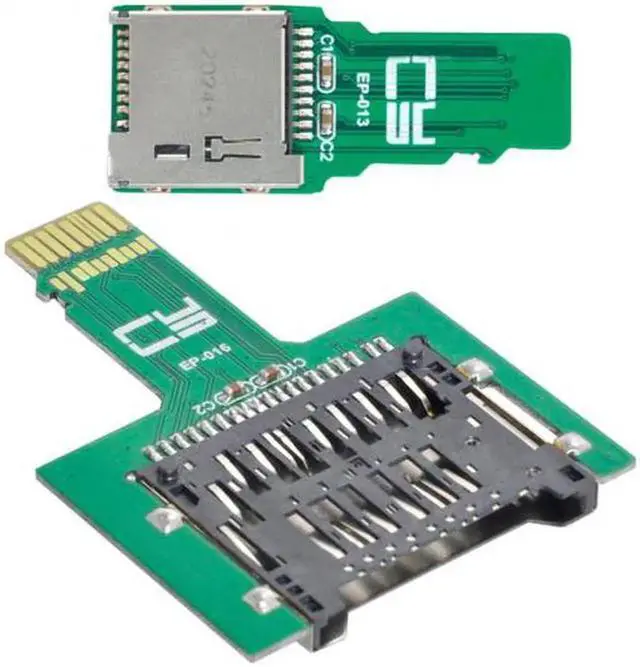 Alt view image 6 of 7 - 2pcs TF Micro SD Male Extender to SD Card Female Extension Adapter PCBA SD/SDHC/SDXC UHS-III UHS-3 UHS-2