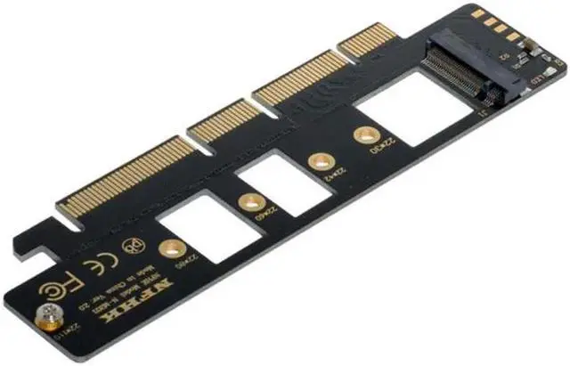 Alt view image 5 of 7 - M.2 M-key NVME AHCI SSD to PCI-E 3.0 16x 4x Adapter for 110mm 80mm SSD