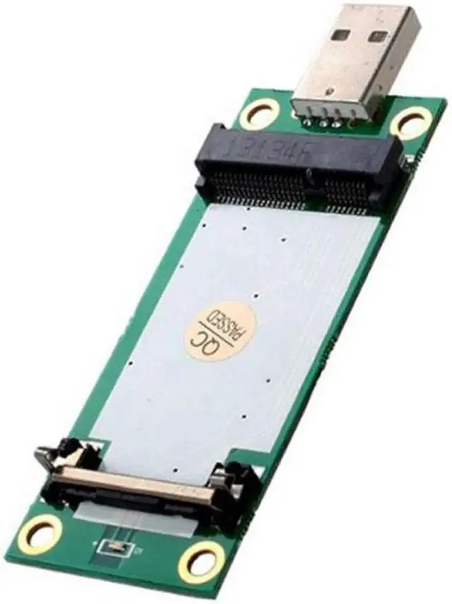 Alt view image 7 of 7 - Mini PCI-E Wireless WWAN to USB Adapter Card with SIM Card Slot Module Testing Tools