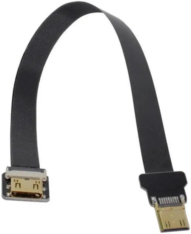 Alt view image 3 of 7 - Mini HDMI Male to Mini HDMI Female Extension FPC Flat Cable 1080P for FPV HDTV Multicopter Aerial Photography