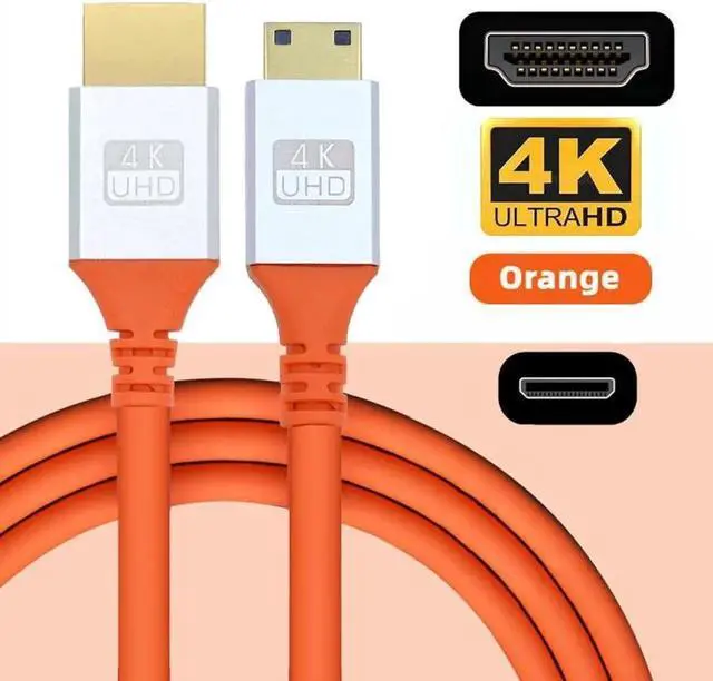 Alt view image 2 of 7 - Mini HDMI 4K to HDMI Ultra Soft High Flex HDTV Cable Hyper Super Flexible Cord High Speed Type-A Male to Male for Computer HDTV