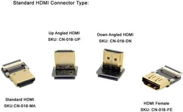 Alt view image 6 of 7 - Micro HDMI Type D Female Connector Socket for FPV HDTV Multicopter Aerial Photography Adapter CP11B-300