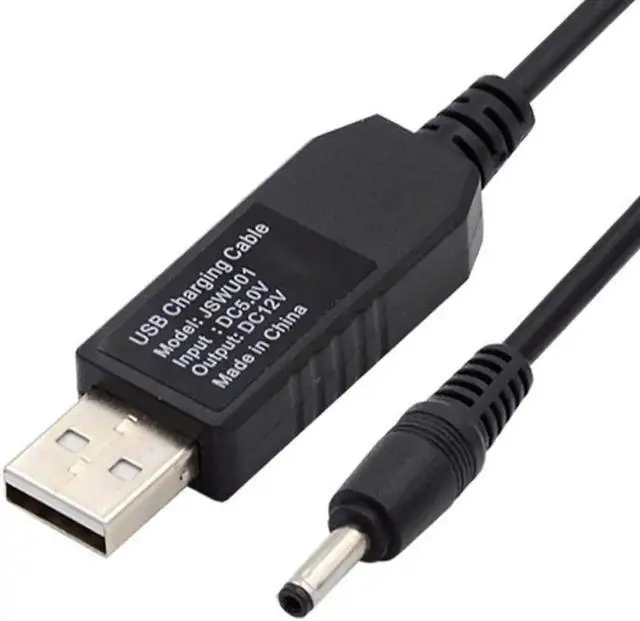 Main image of USB 2.0 Type-A DC 5V to DC 12V 3.5x1.3mm Voltage Riser Boost Power Plug Barrel Connector Cable 100cm