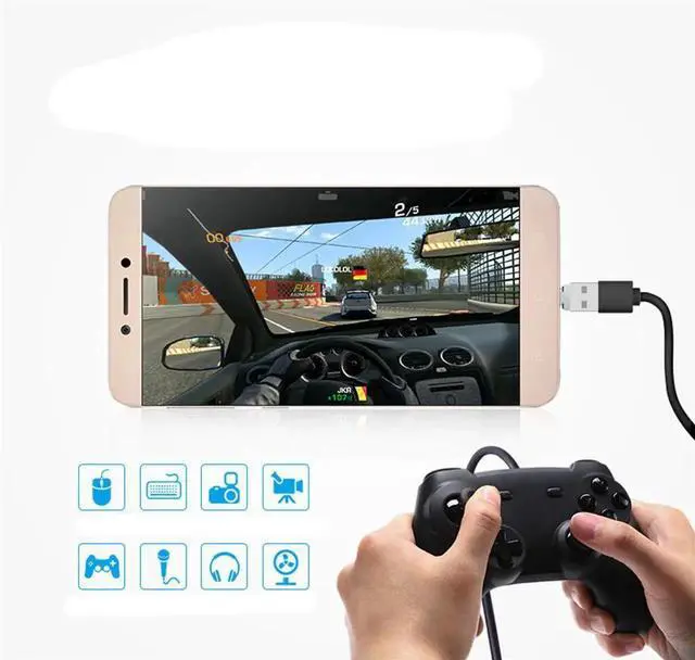 Alt view image 5 of 7 - 5pcs Ultra Mini Type-C USB-C to USB 2.0 OTG Adapter for Cell Phone Tablet & USB Cable & Flash Disk UC-053-5PCS