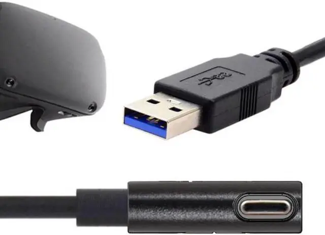Main image of Fit for Oculus Link VR USB 3.1 Type-C Left Right Angled Type to Standard USB3.0 Data Cable