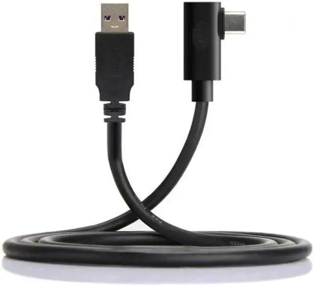 Alt view image 3 of 7 - Fit for Oculus Link VR USB 3.1 Type-C Left Right Angled Type to Standard USB3.0 Data Cable