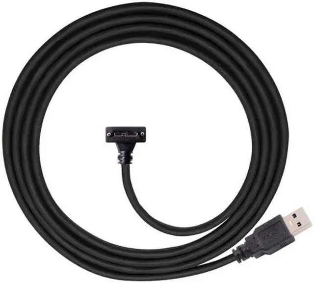 Alt view image 5 of 7 - 1.2m 90 Degree Down Angled Micro USB Screw Mount to 3.0 Data Cable for Industrial Camera