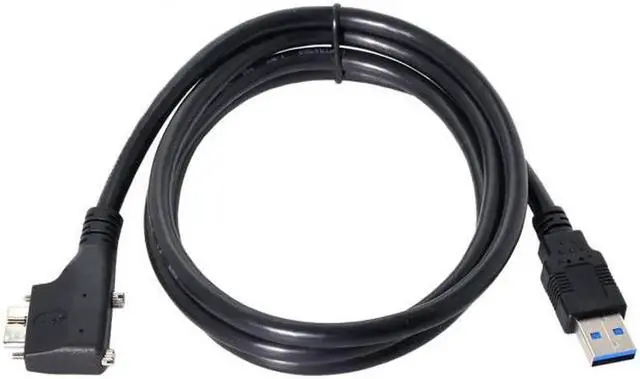 Alt view image 5 of 7 - Dual Screws 90 Degree Left Angled Micro USB Mount to USB3.0 Data Cable for Industrial Camera