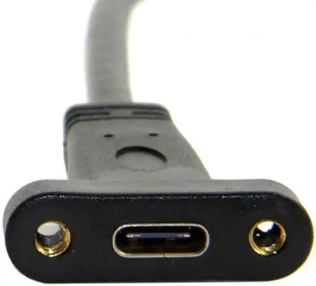 Alt view image 4 of 7 - USB 3.1 Front Panel Header to USB-C Type-C Female Extension Cable 40cm with Panel Mount Screw UC-037