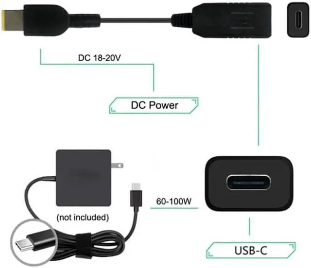 Alt view image 7 of 7 - USB 3.1 Type C USB-C to Rectangle 11.0*4.5mm Plug Cable UC-100-1145MM