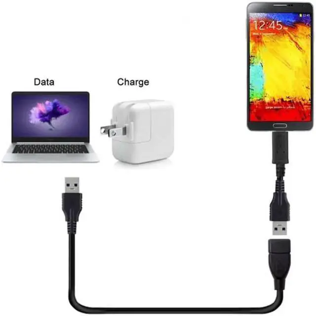 Alt view image 5 of 5 - USB 3.0 Type-A Male to USB 3.0 Type-A Female Extension Cable 20cm 5Gbps U3-026