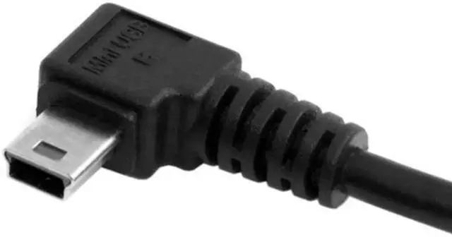 Alt view image 2 of 4 - 5pin Mini USB type Male Left Angled 90 degree to USB 2.0 male data charge cable 50cm U2-057-LE-0.5M