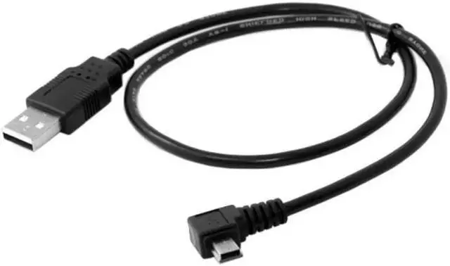 Main image of 5pin Mini USB type Male Left Angled 90 degree to USB 2.0 male data charge cable 50cm U2-057-LE-0.5M