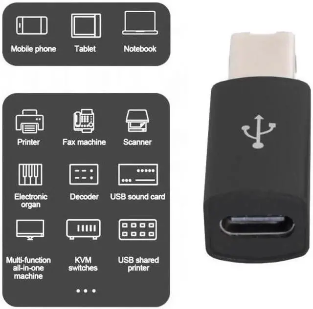 Alt view image 2 of 7 - 2pcs USB-C Type C to Midi Adapter Converter Lectronic Musical Instrument for Midi Keyboard Phone Tablet