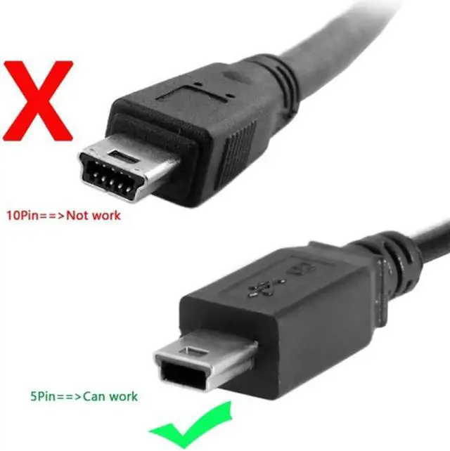Alt view image 6 of 6 - USB 2.0 Hi speed Mini USB 5Pin Male to Female Extension Adapter Cable 50cm U2-049-0.5M