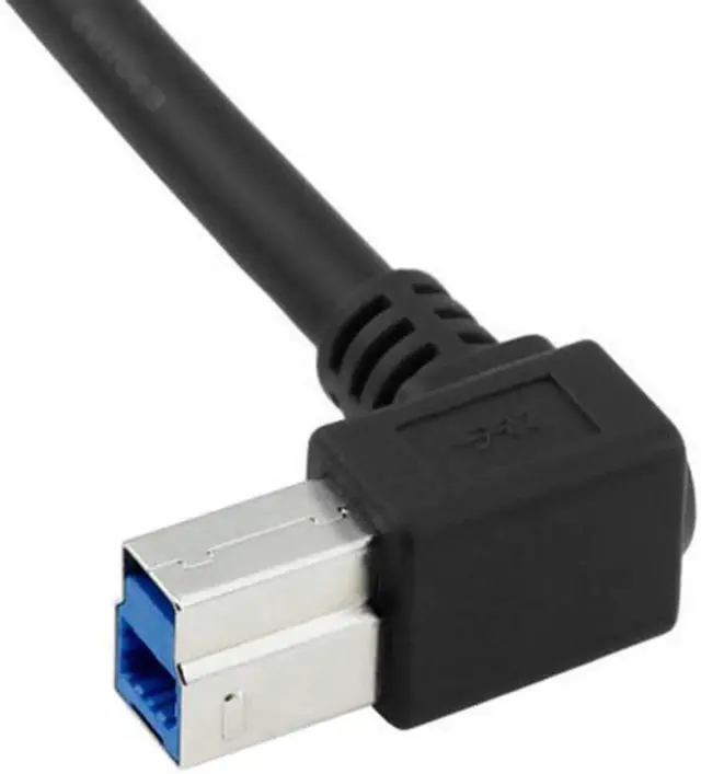 Alt view image 2 of 4 - 90 Degree Left angled USB 3.0 B Type Male to 3.0 Motherboard 19pin Header Cable 50cm U3-380-0.5M