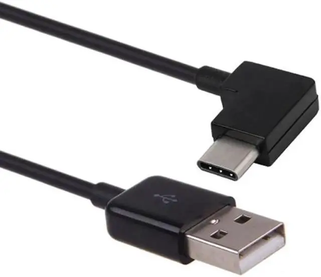 Main image of 100cm Right Angled USB 3.1 Type C USB-C to USB 2.0 Cable 90 Degree Connector for Tablet & Mobile Phone UC-011-BK-1.0M