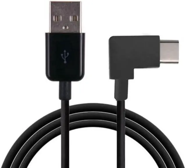 Alt view image 3 of 4 - 200cm Right Angled USB 3.1 Type C USB-C to USB 2.0 Cable 90 Degree Connector for Tablet & Mobile Phone UC-011-BK-2.0M
