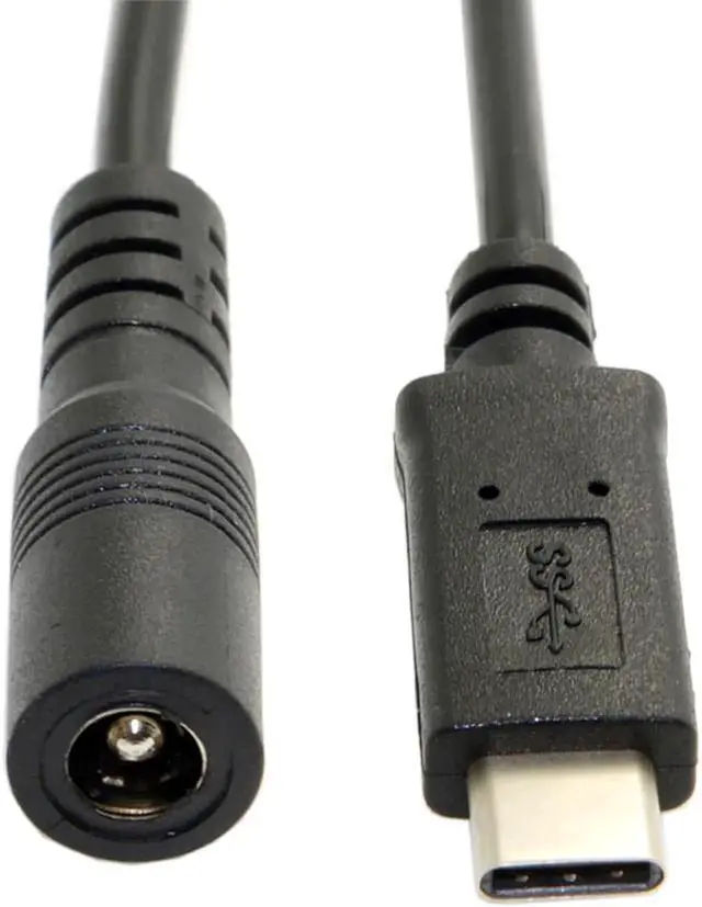 Alt view image 4 of 5 - USB 3.1 Type C USB-C to DC 5V 5.5*2.5mm Power Jack Extension Charge Cable for Cell Phone Tablet UC-233