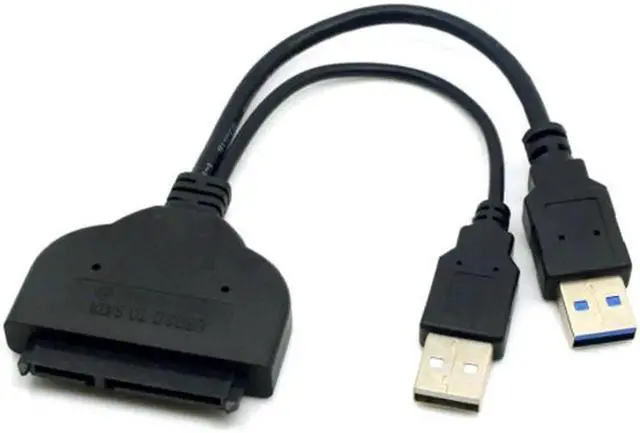 Main image of 1set USB 3.0 to SATA 22Pin & SATA to 16Pin Micro SATA Adapter for 1.8" 2.5" Hard Disk Driver With Extral USB Power Cable U3-067/SA-006