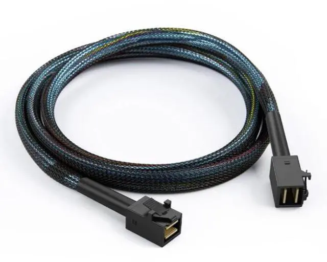 Alt view image 5 of 5 - MiNI SAS HD SFF-8643 to SAS HD 864336P 41 Server Internal High-Speed Connection Cable 1m