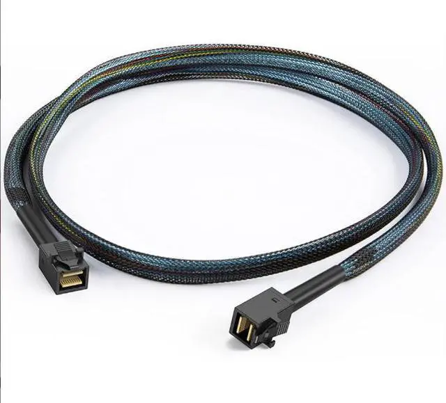 Alt view image 4 of 5 - MiNI SAS HD SFF-8643 to SAS HD 864336P 41 Server Internal High-Speed Connection Cable 1m