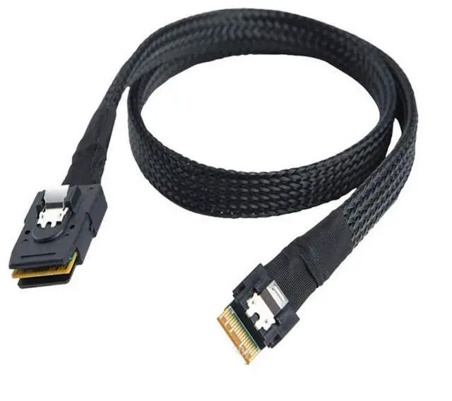 Alt view image 5 of 5 - MINl SAS 8087 to SLIM SAS 8654 41 Server Internal High-Speed Connection Cable