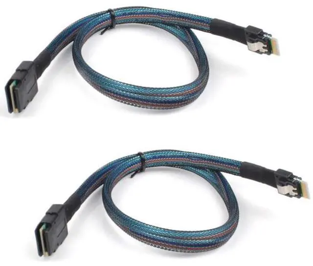 Alt view image 3 of 5 - MINl SAS 8087 to SLIM SAS 8654 41 Server Internal High-Speed Connection Cable