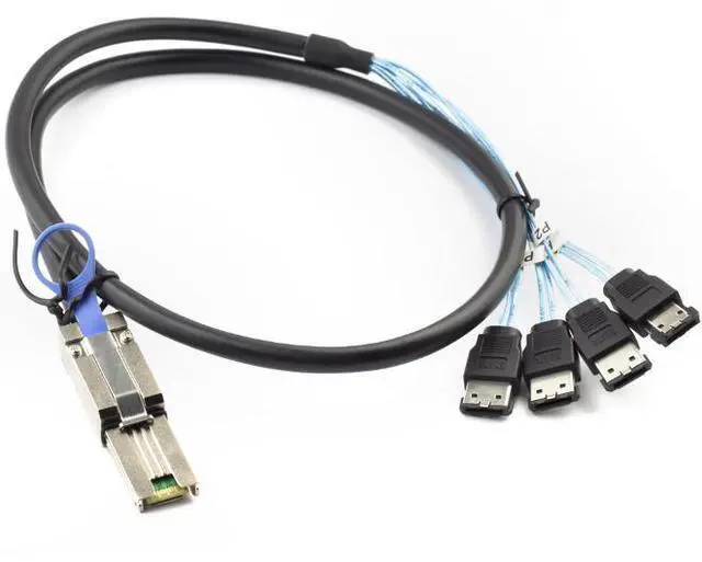 Main image of MINI SAS HD SFF-808826P to 4X E-SATA 7P Motherboard Server Hard Disk Connection Cable