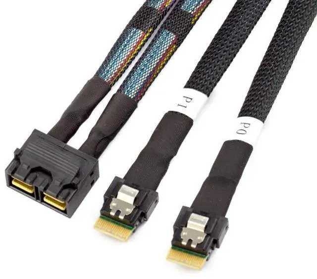 Main image of MINI SAS HD SFF-8643 8I to 2X Slimline SAS SFF-8654 4I connection cable