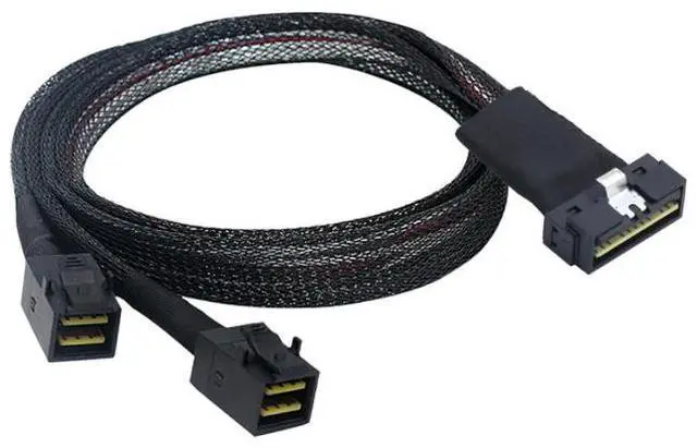 Main image of PCIE Slimline LP Low profile SFF-8654 with 2 SFF-8643 connection lines for 81 ports
