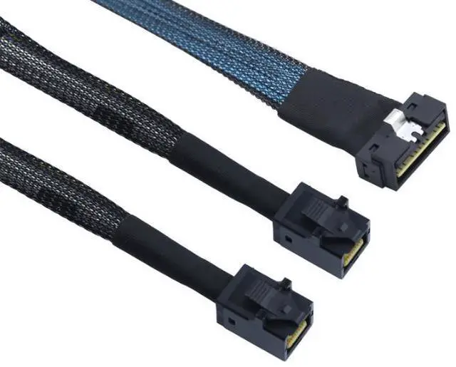 Alt view image 2 of 5 - PCIE Slimline LP Low profile SFF-8654 with 2 SFF-8643 connection lines for 81 ports