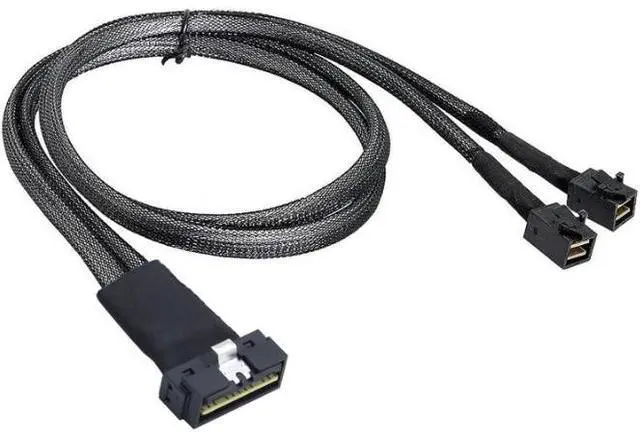 Alt view image 4 of 5 - PCIE Slimline LP Low profile SFF-8654 with 2 SFF-8643 connection lines for 81 ports
