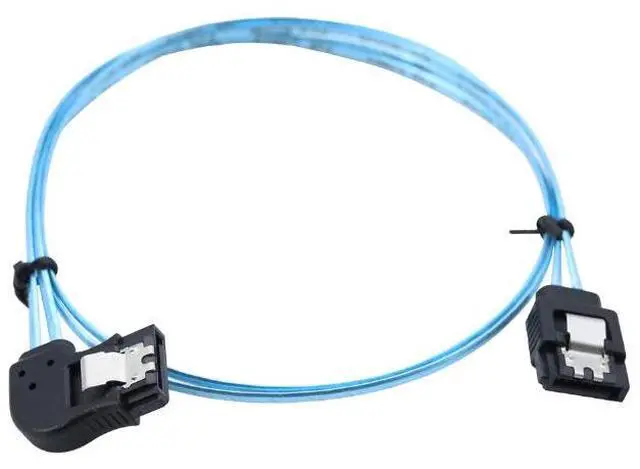 Alt view image 5 of 5 - A7P Motherboard Left Upright Connector 180 Degree SATA Motherboard 12G SAS Cablefor High-Speed Server Connection 1m