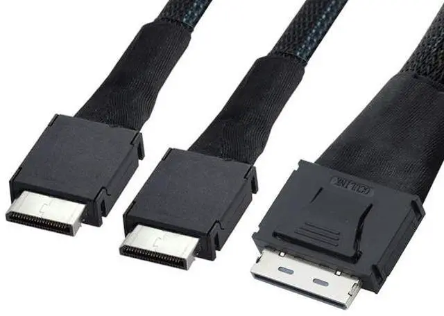 Alt view image 5 of 5 - PCIE Oculink SAS SFF-86ll 81-to-2 SFF 86ll 4l serverdata cables