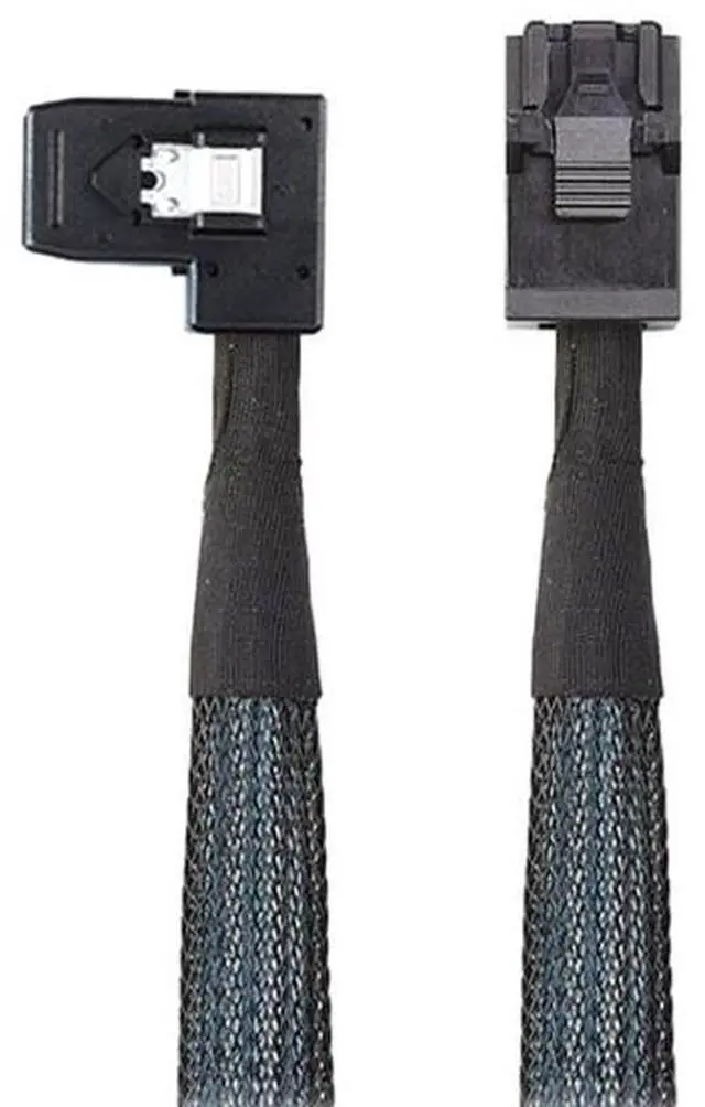 Alt view image 2 of 5 - SAS HD SFF-8643 4l-turn SAS SFF-8087 left-curving internal connection cable for server